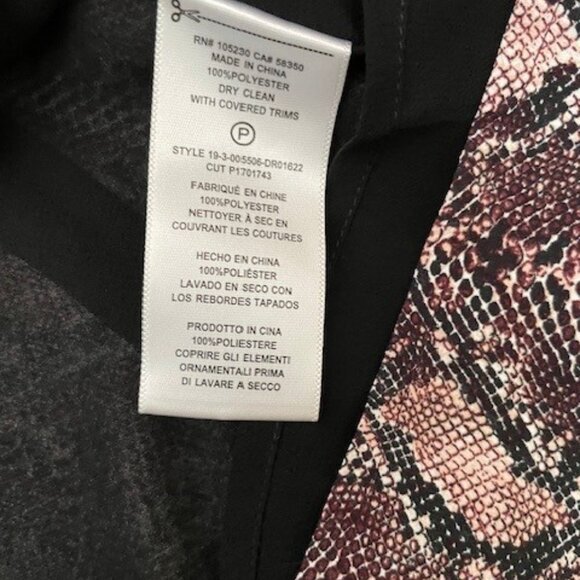 Equipment Bonnie Tawny Port Snake Print Dress NWOT - Picture 8 of 10